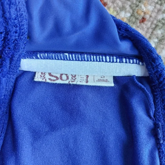 Strapless Halter Takini Lace Swim Top - Picture 7 of 7